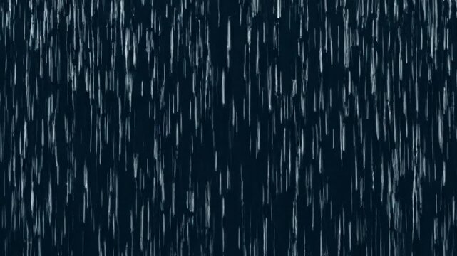 Rain streaks falling on dark abstract background overlay loop