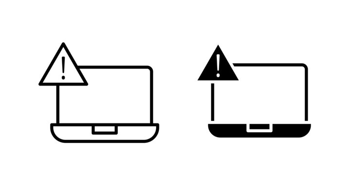 Adware Protection Icon for malware prevention cyber defense and system security use in UI UX websites apps and systems Vector illustration with stroke and fill on a white background.