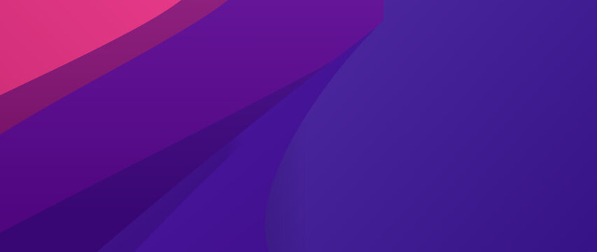 Deep purple and navy blue abstract horizontal banner with smooth fluid waves. Elegant dark background for professional website headers and cinematic title screens.