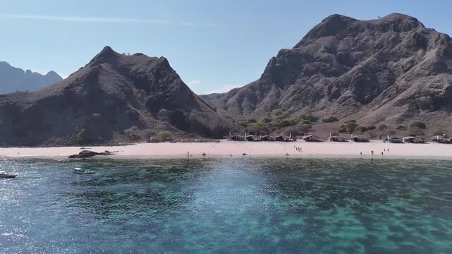Pink beach labuan bajo indonesia