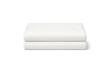 Obraz premium Two white towels folded on top of each other