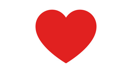 Fototapeta premium Red Heart Shape Love Symbol Icon.