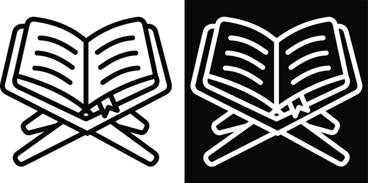recite Two-tone version in black and white background