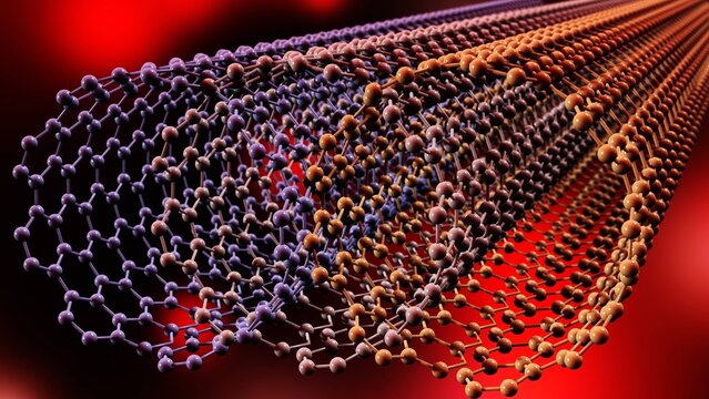 carbon nanotubes, nanotechnologies,
3D rendering