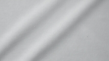 Fototapeta premium Gray fabric texture, smooth material, textile background, white cloth