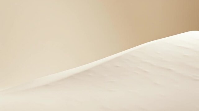 Minimalist Abstract Desert Dunes Landscape with Smooth Sandy Textures and Subtle Light Effects