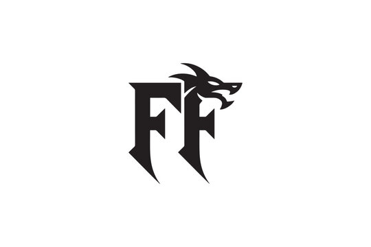 Epic ff logo featuring a fierce dragon head design