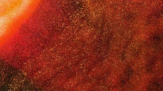 Exploring the spread of alcohol inks using a macro lens in a looped art presentation