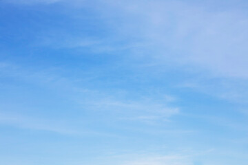 Fototapeta premium Fantastic soft white clouds against blue sky and coppy space for your design, and gradients shadow horizontal shape, (High resolution), real photo