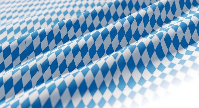 Seamless pattern of blue and white diamond shape