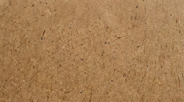 Close up recycled paper texture brown kraft cardboard fiber background