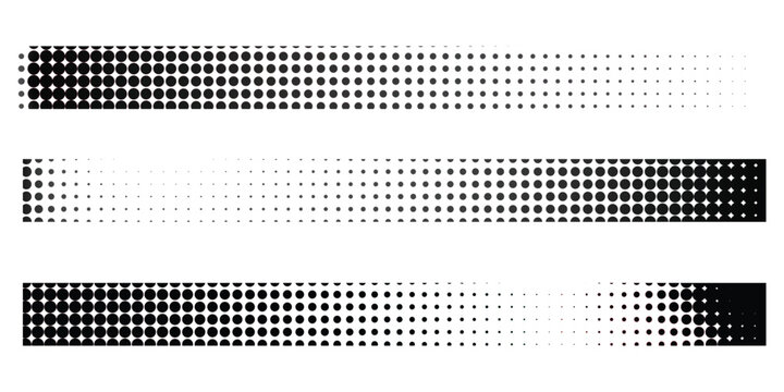 Halftone dot patterns for design and printing