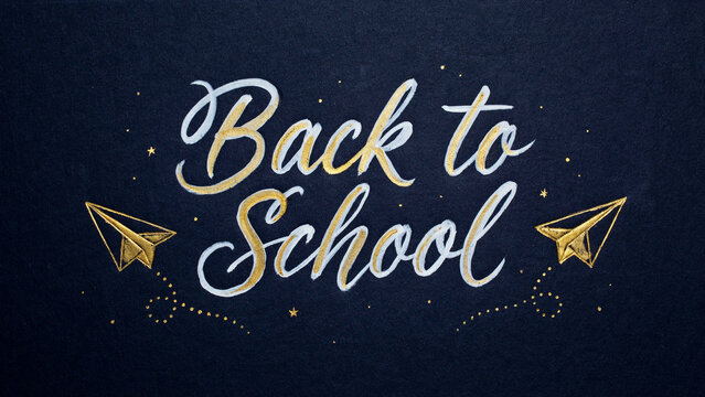 Back to school calligraphy text in isolated on white png product cutout clipping path ad social media download product banner template event festive festival 2026 2027 2028