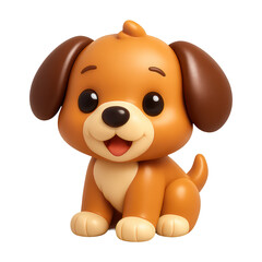 Obraz premium PNG Adorable cartoon puppy illustration.