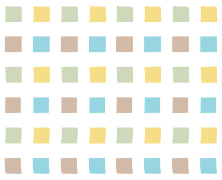 Vector seamless pattern with simple hand drawn geometric elements