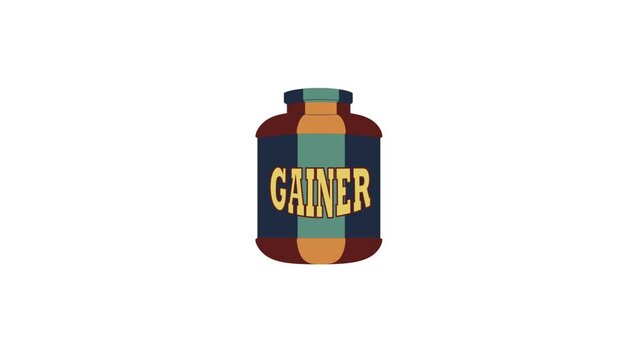 Weight Gainer Supplement Animation