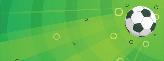 Soccer Field Banner Layout, Vector Football Pitch Background for Tournament Promotion © Trivic