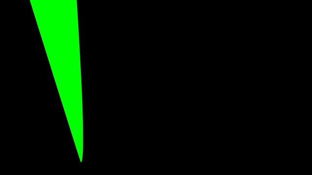 hand drawn delivered stamp animation with black fill on a green screen chroma key background for logistics and shipping concepts