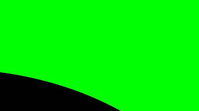 top secret stamp dynamic animation with black fill hand drawn style over isolated green screen chroma key background for video editing and overlay