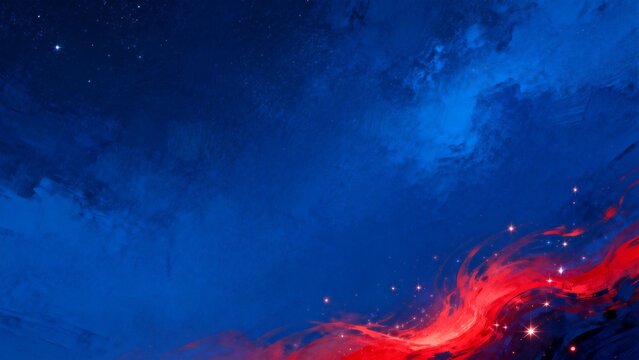 Cosmic nebula with stars