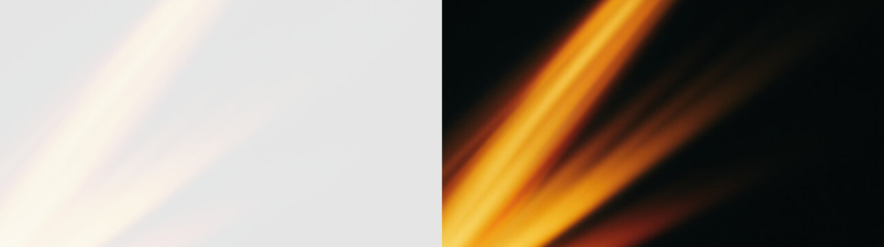 Transparent png of glowing gold light rays overlay effect with radiant sunbeam flare and luminous warm sunlight design element for elegant background and cinematic atmosphere glow sun spotlight beam