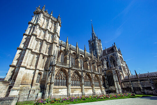Cathedral of Our Lady, Evreux, France, exteriors