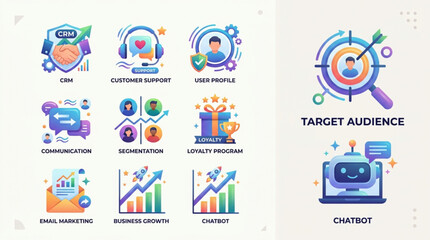 Fototapeta premium Customer relationship management concepts