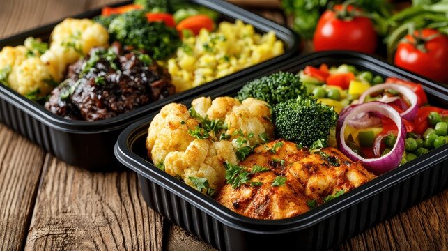 Convenient boxed food with microwave-ready healthy meals, [Boxed Food, Microwave Meals], [Quick Nutrition] 