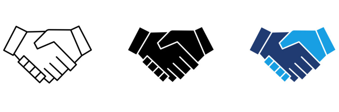 Business Handshake Partnership icon collections. Containing Deal, Agreement, Shaking Hands, Cooperation and more icons.