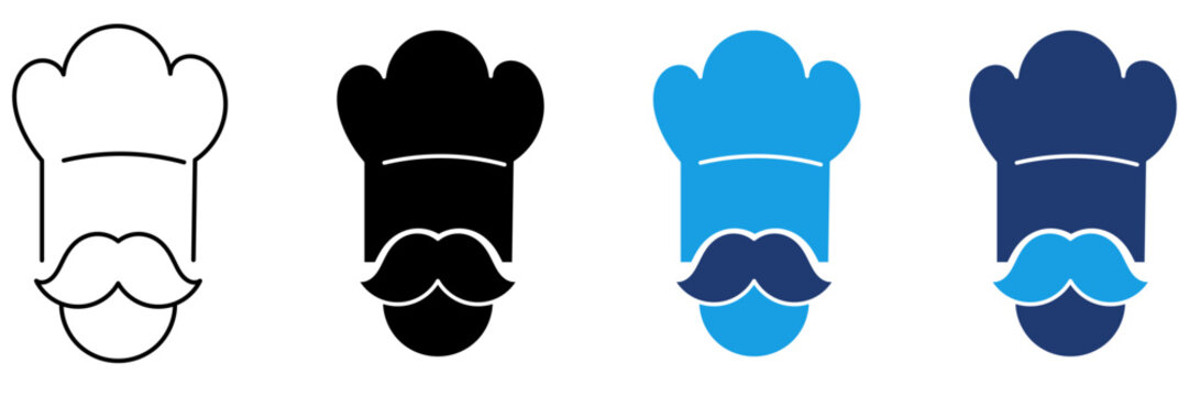 Restaurant Cook Character Face icon collections. Containing Hospitality, Menu, Cafe, Food Service and more icons.