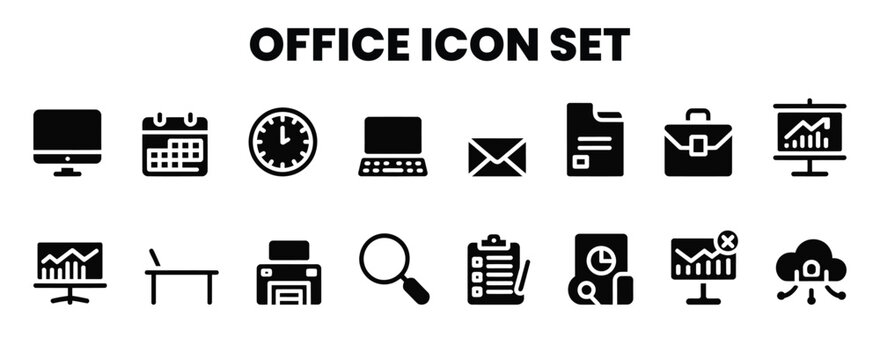 Office Set business work desk