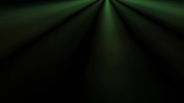 Subtle green light beams creating an ethereal atmosphere in a dark background