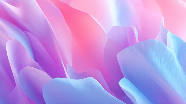 Abstract flowing lines and shapes with vibrant color gradients illustration