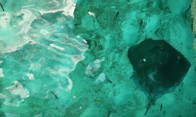 stingray in water © Zanxer