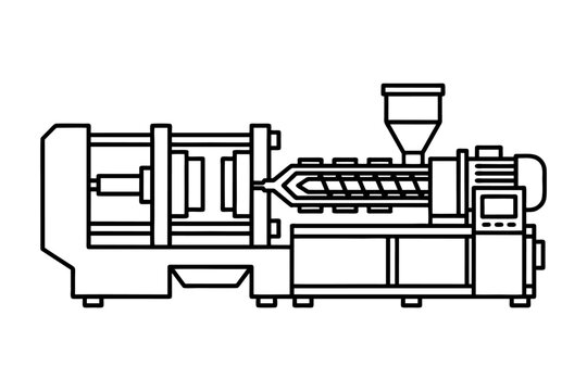 Plastic Injection Molding Extruder Machine Icon