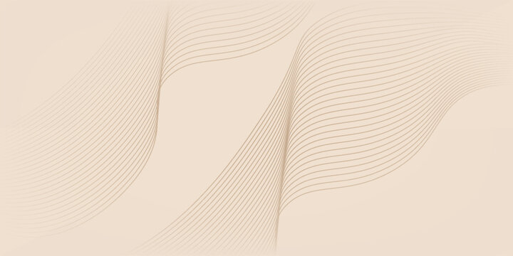 Abstract background with lines and grid. Medium banner size. Element for design. Vector background for brochure, booklet, flyer, poster. Beige color. Summer. Coffee, cafe