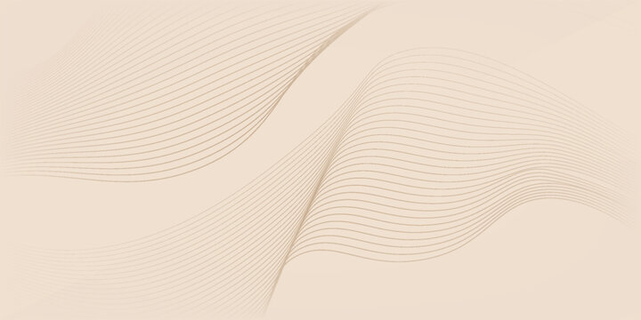 Abstract background with lines and grid. Medium banner size. Element for design. Vector background for brochure, booklet, flyer, poster. Beige color. Summer. Coffee, cafe
