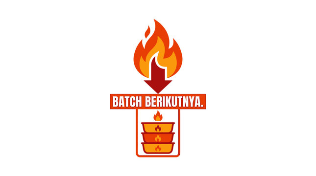 Hot Batch Processing Icon - Next Batch Incoming