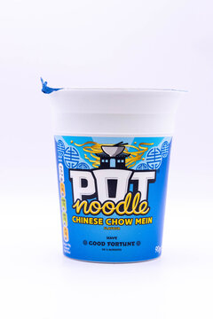 A Pot of Chinese Chow Mein Pot Noodle