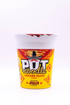 A Pot of Chciken Fajita Pot Noodle