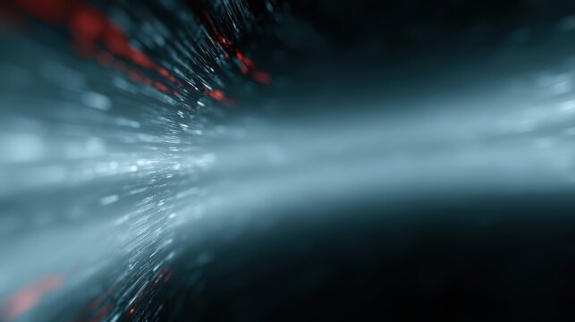 Dynamic algorithmic trading visualization in futuristic digital space with financial data streams