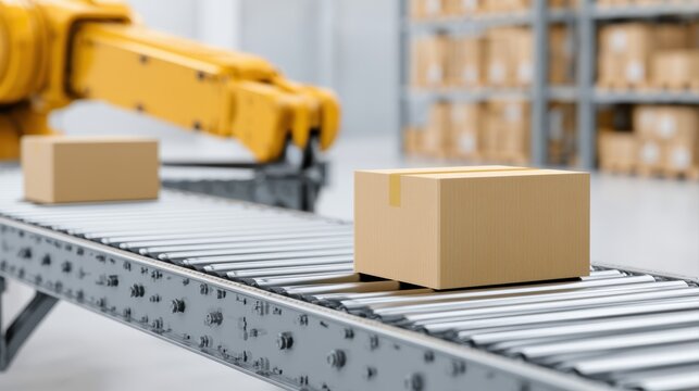 Warehouse automation technology improving order fulfillment efficiency through robotics and AI systems
