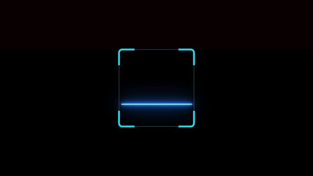 fingerprint biometric scanning. Scan icon showing scanner process and data detection in motion.4k animation video