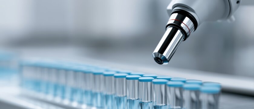 AI-enhanced laboratory automation improving efficiency and accuracy in diagnostic testing processes