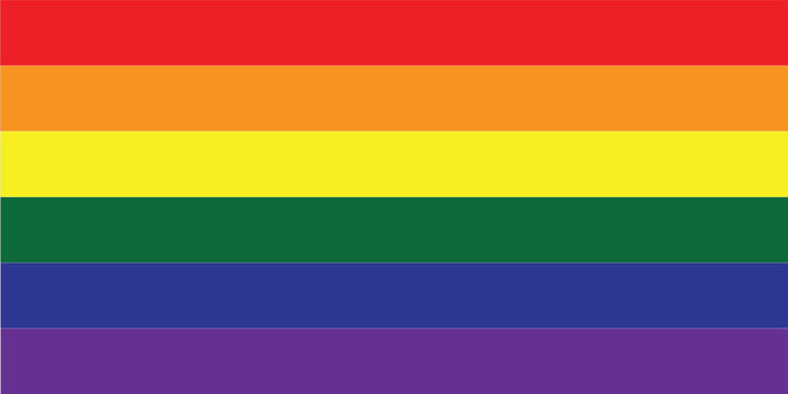 Rainbow Pride Flag Vector Illustration