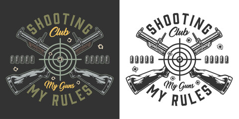 Shooting club and gun design © DGIM studio