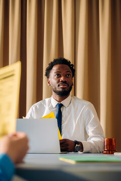 Colleagues in the conference room
