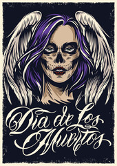 Naklejka premium Celebrating Dia de los Muertos
