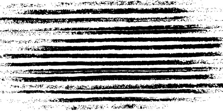 Horizontal black grunge brush strokes lines pattern background abstract hand drawn rough texture creative vector illustration.