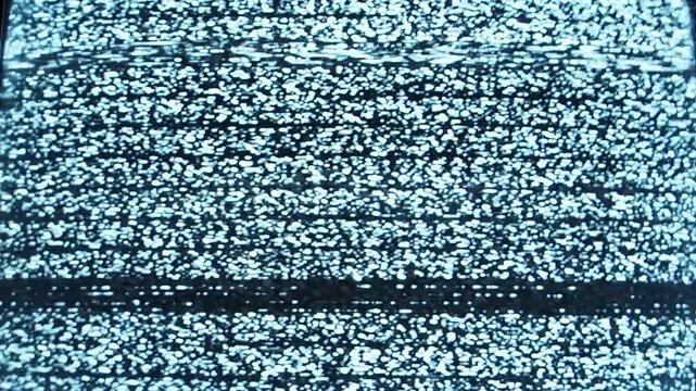 real detuned analog tv static noise glitch